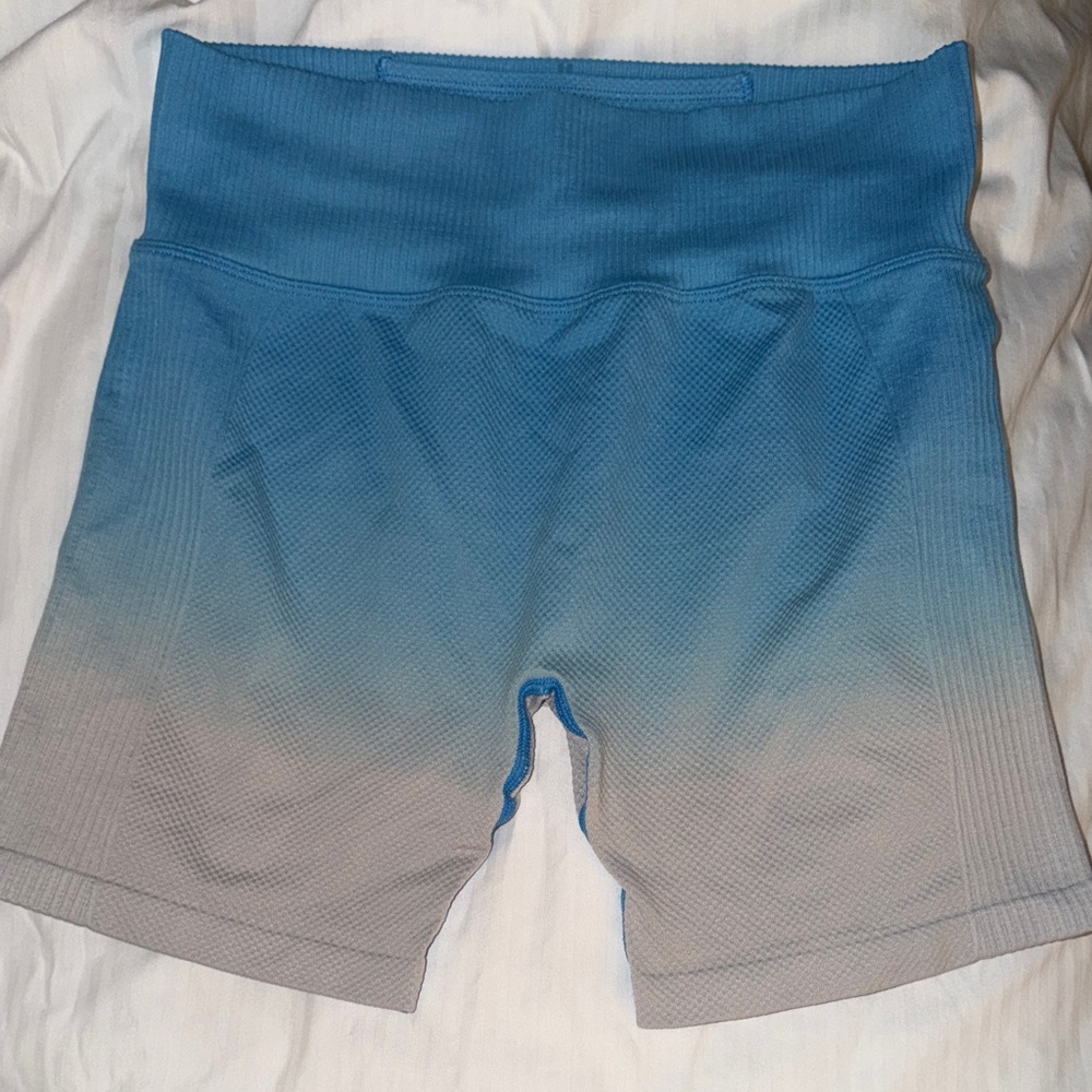 PINK Victoria's Secret Blue Ombre High-Waist Bike Shorts